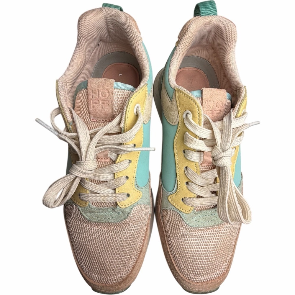 HOFF Singapore Pastel Colorblock Retro Sneakers Womens 8 EU 39 - Picture 9 of 12